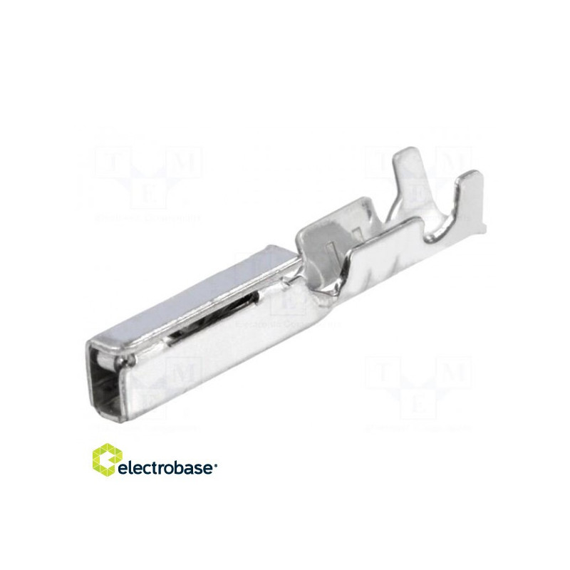 Contact female tinned 0.13÷0.33mm2 26AWG÷22AWG JWPF crimped