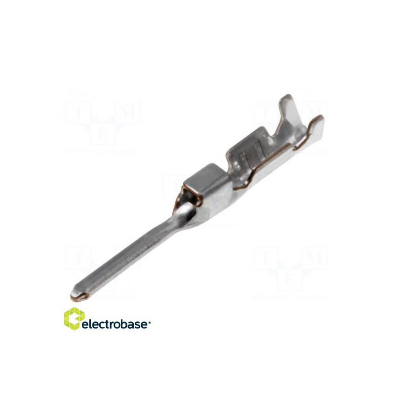 Contact male tinned 0.13÷0.33mm2 26AWG÷22AWG JWPF crimped