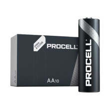 LR6 / AA battery 1.5V Duracell Procell INDUSTRIAL series Alkaline PC1500 pack of 10 pcs.