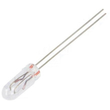 Kaitrinė lemputė: miniatiūrinė, 12 V nuolatinės srovės, 40 mA, lemputė: T1 1/4, Ø: 4,2 mm