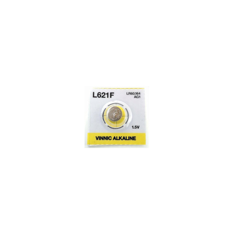 G1 battery Vinnic Alkaline LR621 / AG1 without packaging 1 pc.