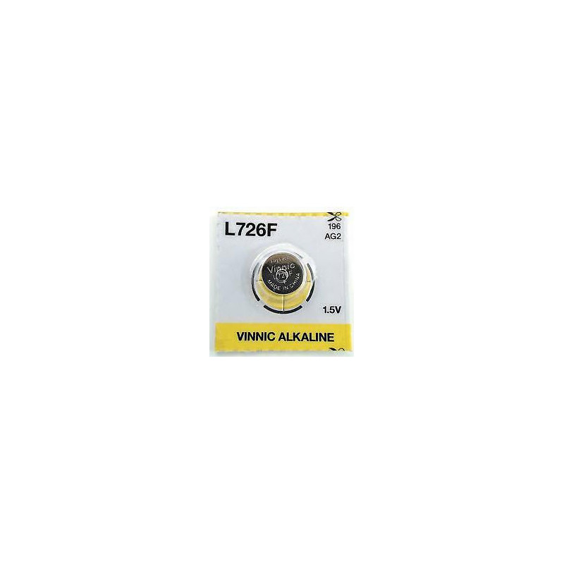 G2 battery Vinnic Alkaline LR726 / SR59 / 396 without packaging 1 pc.