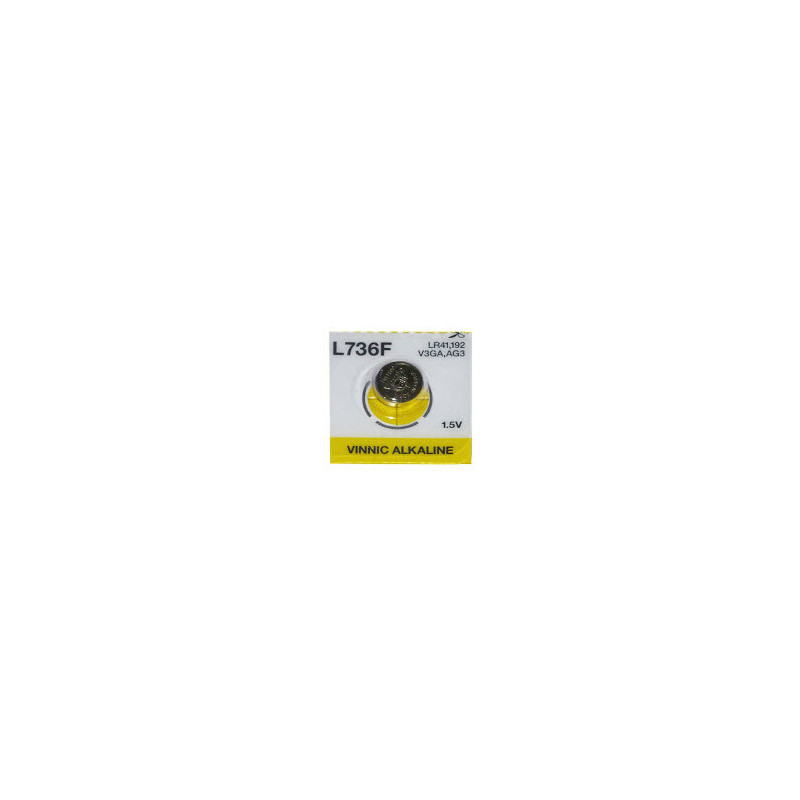 G3 battery Vinnic Alkaline LR736 / L736 / 192 without packaging 1 pc.