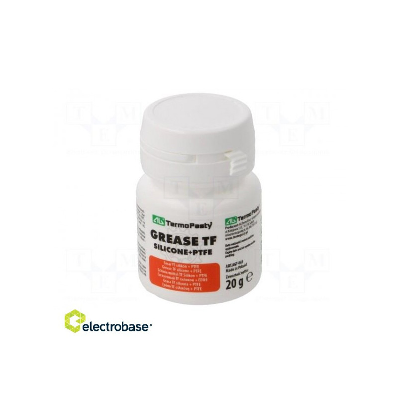 Grease paste Ingredients: PTFE, silicone plastic container