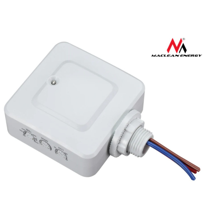 Microwave motion detector, 8-20m, 360?, IP20, White, Maclean MCE137