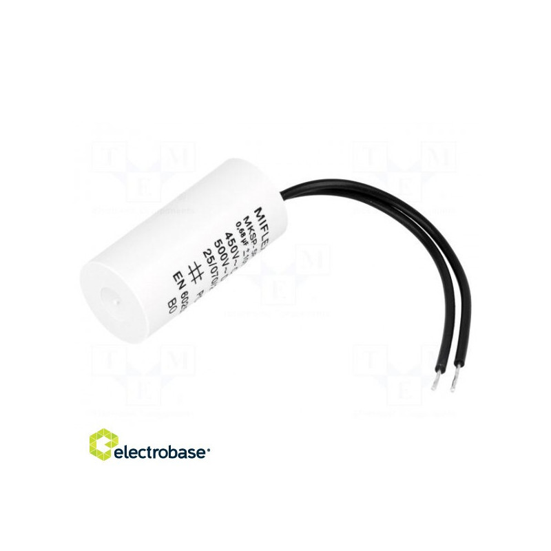 Capacitor: motor, run 0.68uF 450V ¨20x42mm -25÷70°C ±10%