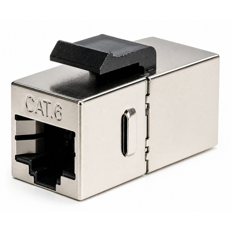 Jungtis-adapteris 2xRJ45 jungtims, CAT5E, CAT6, ekranuotas, Keystone