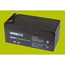 12V 3.3Ah battery :: AGM : VRLA :: 12 Volts, 3.3 Amp-hours (Ah) :: Terminal type T1 (4.75mm)