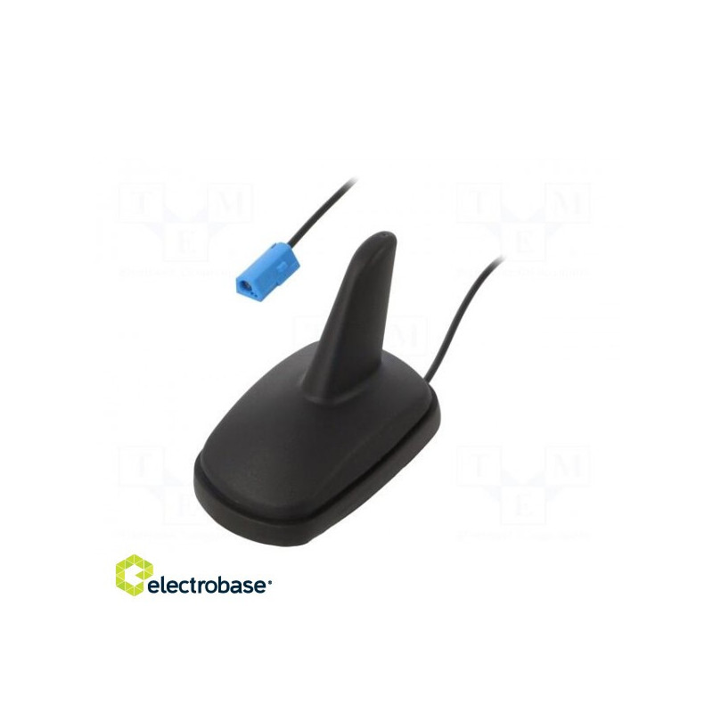 Antena SHARK AM, FM Opel GM juoda 12VDC Tipas: RG174 87÷108MHz