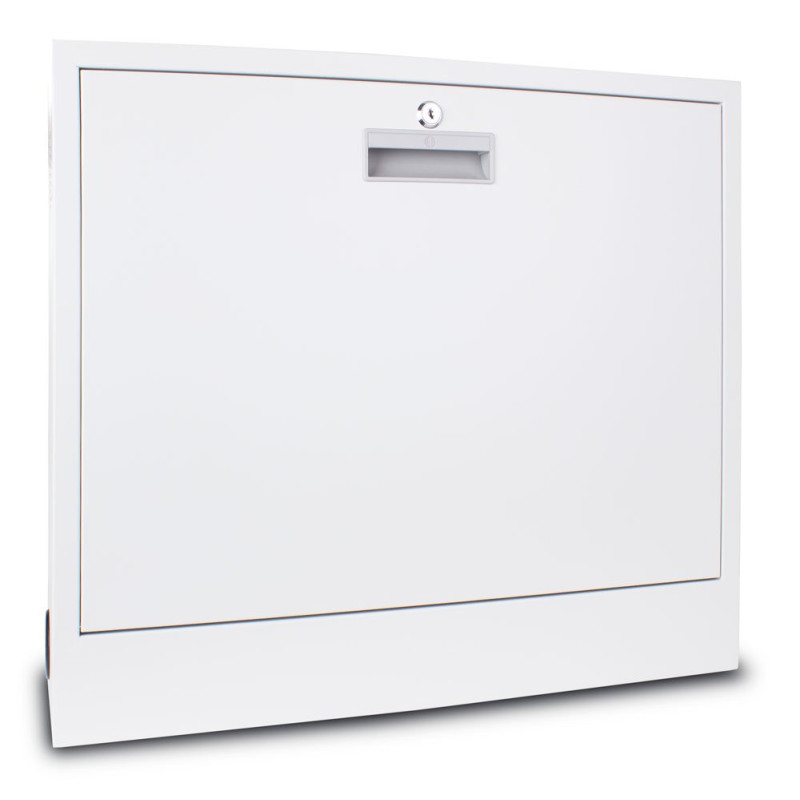 3U 19\'\' prie sienos montuojama spintelė CCTV, SIGNALIZACIJA, IT / 580x500x180mm / Pilka / Surinkta