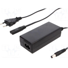 Power supply 60W 24V 2.5A 5.5 / 2.1mm IP20 Plastic desktop cord included