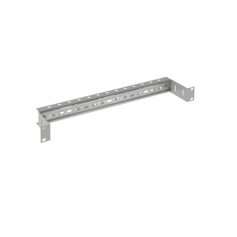 19\'\' 1U DIN bėgelis, skirtas automatiniams jungikliams ir kt. DIN tvirtinimo įtaisams, pilkas