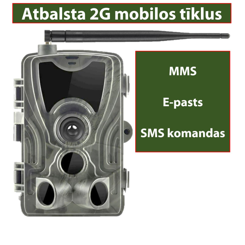 Forest Hunter Camera, supports 2G mobile networks, Photo 20MP, Video 1080P, 120° motion detection