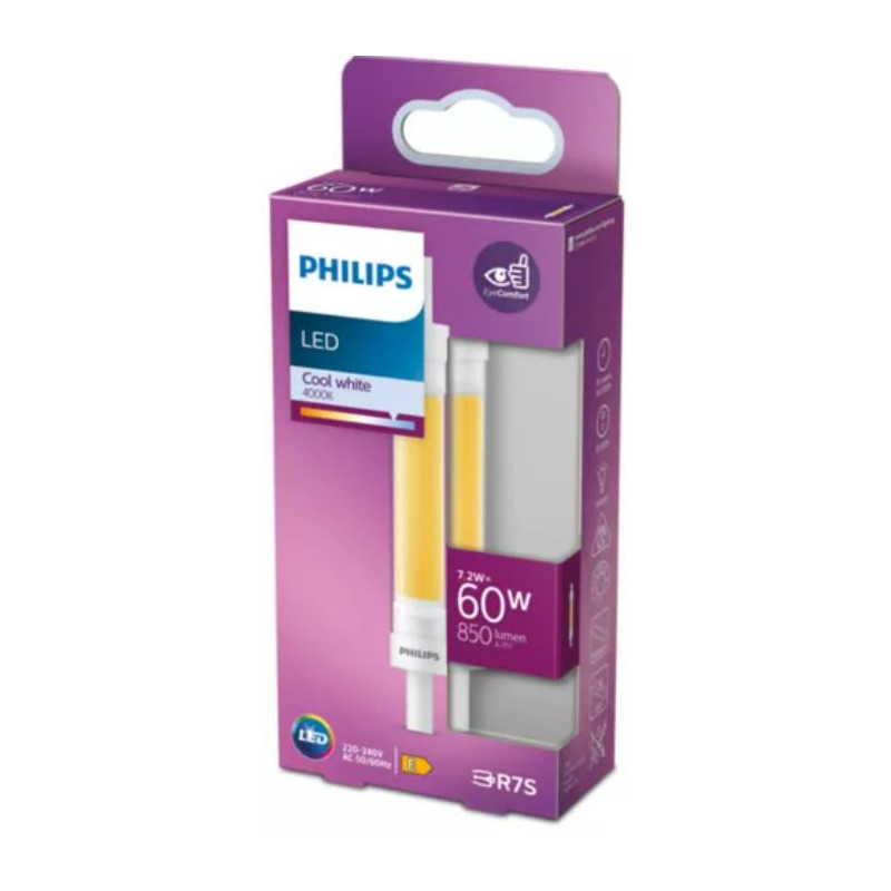 Philips R7S LED bulb 7.2W 4000K 850lm 118mm