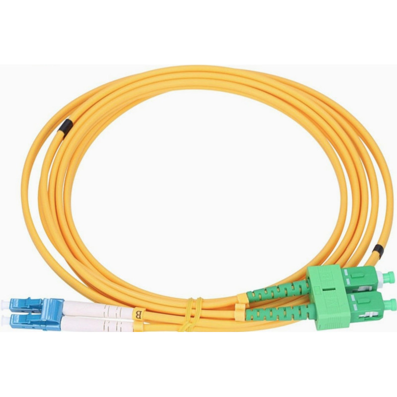 SC / APC-LC / UPC jungiamasis laidas / dvipusis / SM / 1 m, LSZH