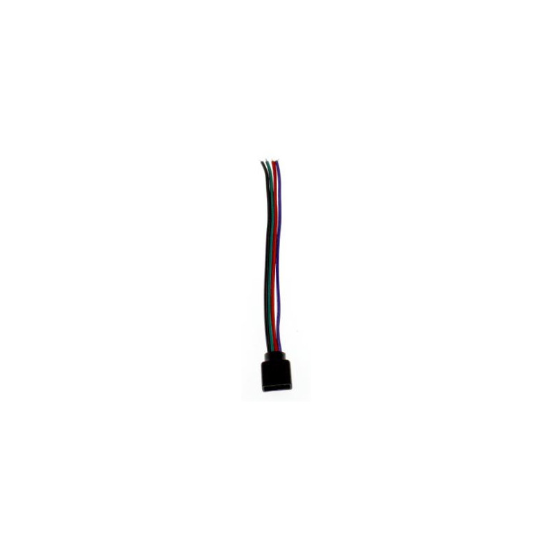 10 mm RGB vienpusė „kištuko“ tipo jungtis, 10 cm