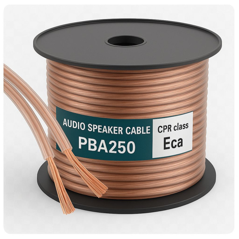 Profesionalus garsiakalbių laidas, bedeguonis varis (OFC) „ProBase™“, 2x0,25 mm2, 100 m