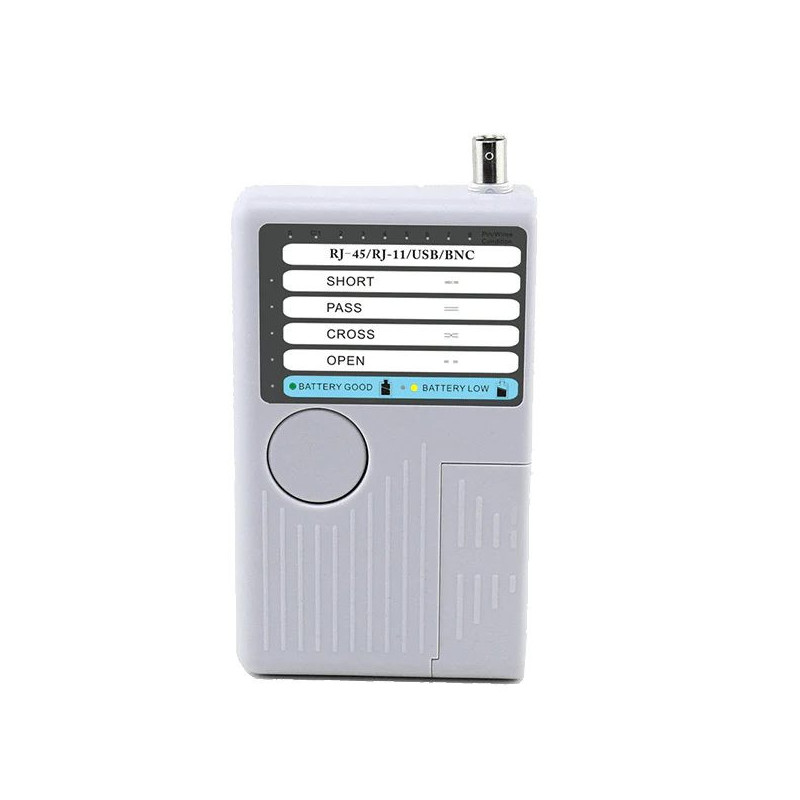 Kabelių testeris - RJ11, RJ45, USB ir BNC jungtys, atstumas iki 450 m