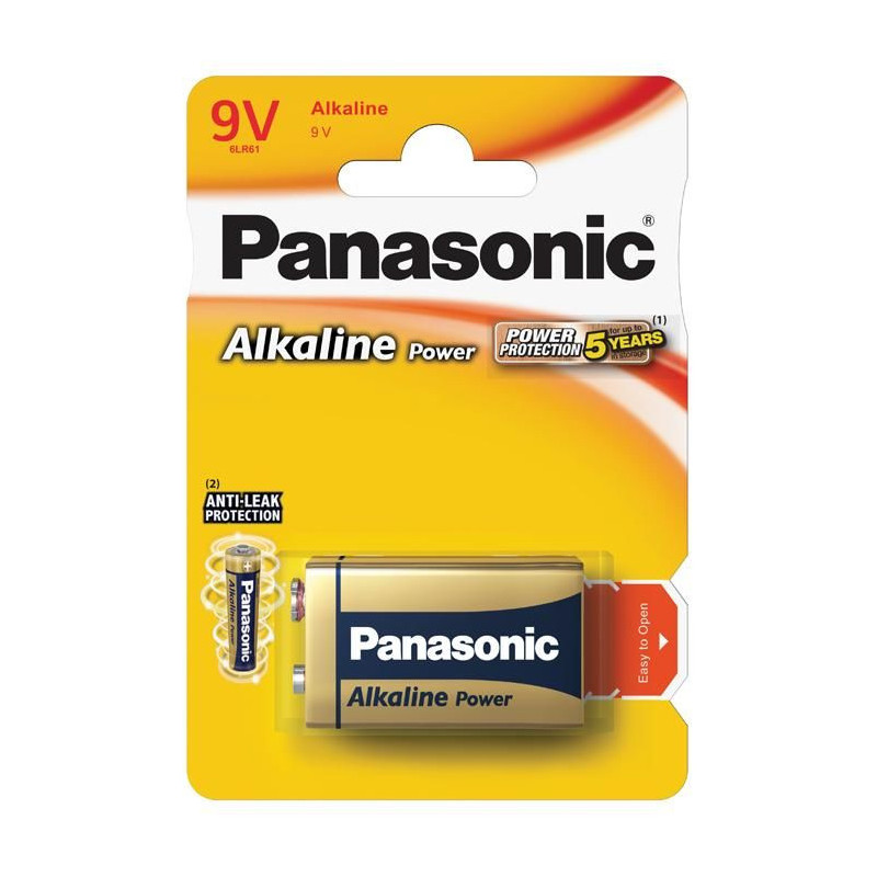 Panasonic Bronze Alkaline Battery 9V (6LF22APB / 1BP) B1