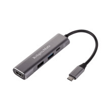 USB Type-C 3.1 adapteris (šakotuvas) į HDMI, USB 3.0, USB 2.0, USB-C prievadą