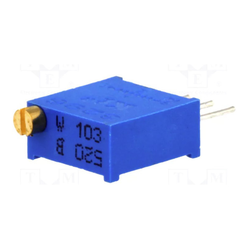 Potentiometer: mounting multiturn 10k? 500mW THT ±10% linear