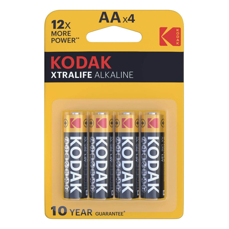 Kodak Xtralife Alkaline Battery AA (1.5V) B4, Price for 4 pcs