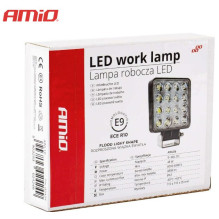 Powerful work light LED spotlight AWL10, 16 LED, 12V / 24V (9-36V), AMiO 02424