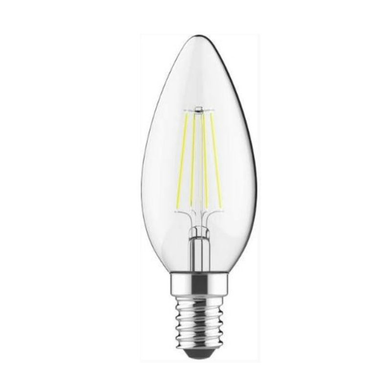 LED C35 Filament 4W E14 3000K 400lm 220-240V LEDURO Bulb
