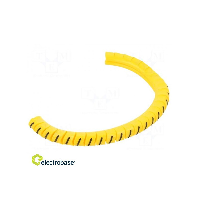 Markers, Marking: /, 2.5÷5mm, PVC, yellow, -30÷60°C, leaded, PA-1
