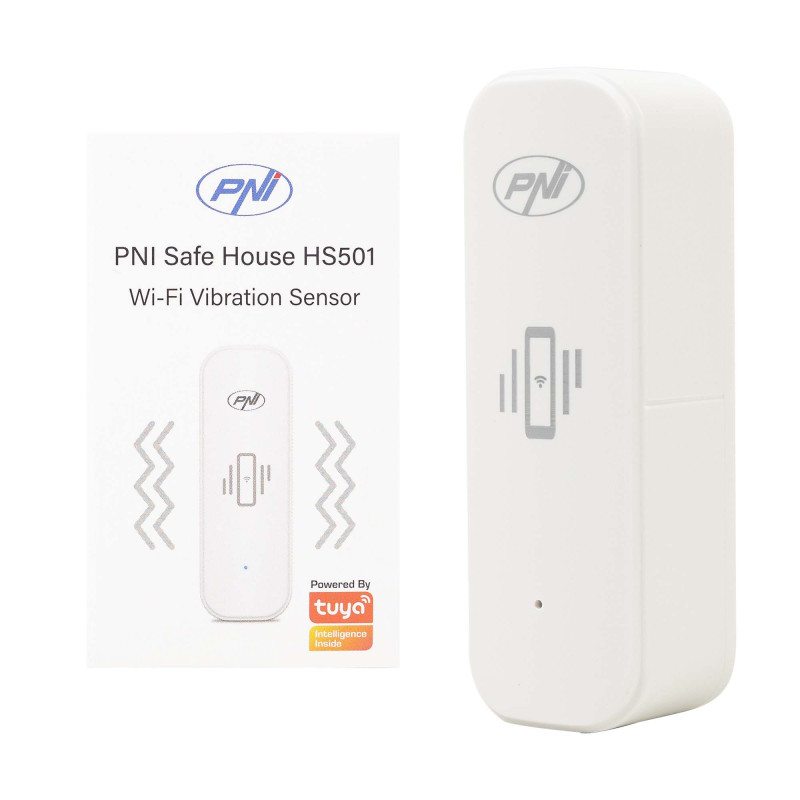 HS501 vibration sensor with Wi-Fi, compatible with Tuya app, 3V power supply