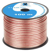 Akustinis kabelis, CCA, 2x2,00 mm², 100 m