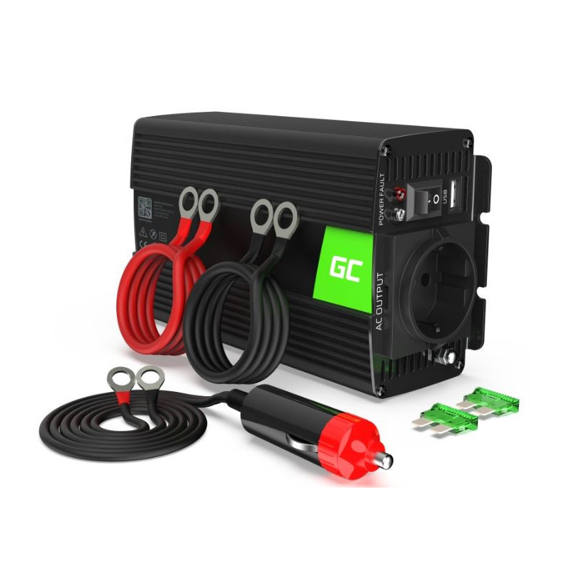 Pure Sine Wave, Inverter, Car Voltage Converter, 12V to 230V, 300W / 600W