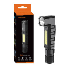 Superfire G19 flashlight - 200 lm, 200 m, COB lamp, 5 modes, 800 mAh battery