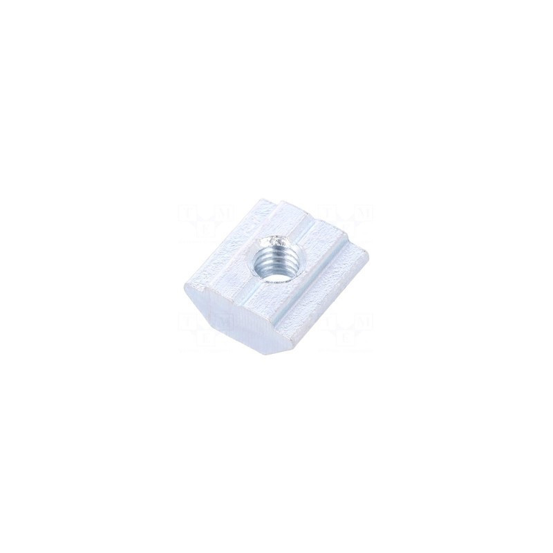 Nut, for profiles, Groove width: 6mm, steel, zinc