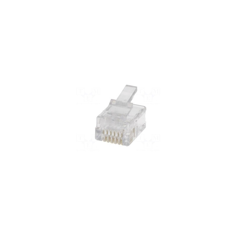 Plug, RJ12, PIN: 6, Layout: 6p6c, IDC, crimped
