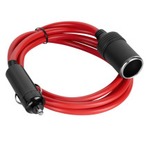 Car cigarette lighter extension cable plug - socket, 2.0m, 120W, 12-24W