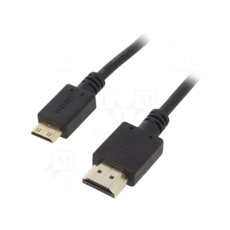 HDMI kabelis 2.0, HDMI kištukas, mini HDMI kištukas, PVC, 1,8 m, 3D, 4K, ARC, UHD 2160p