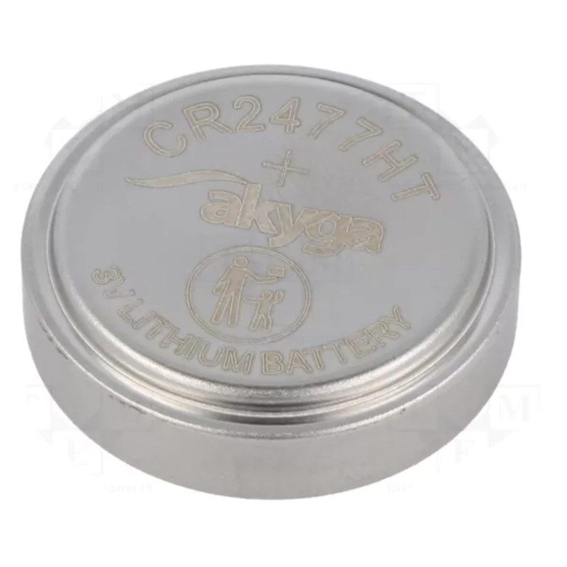 Ličio baterija, 3V, CR2477, 1000mAh, neįkraunama, be pakuotės