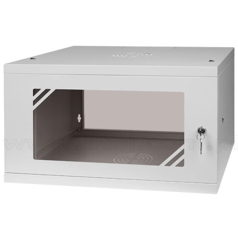 6U 19" sieninė spintelė / 320 x 545 x 450 / pilka / nesurinkta