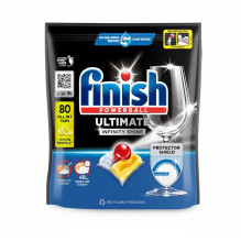 Indaplovės tabletės „Finish Ultimate Infinity Shine Citrus“. 80 vnt. DIDŽIOSIOS PAKUOTĖS