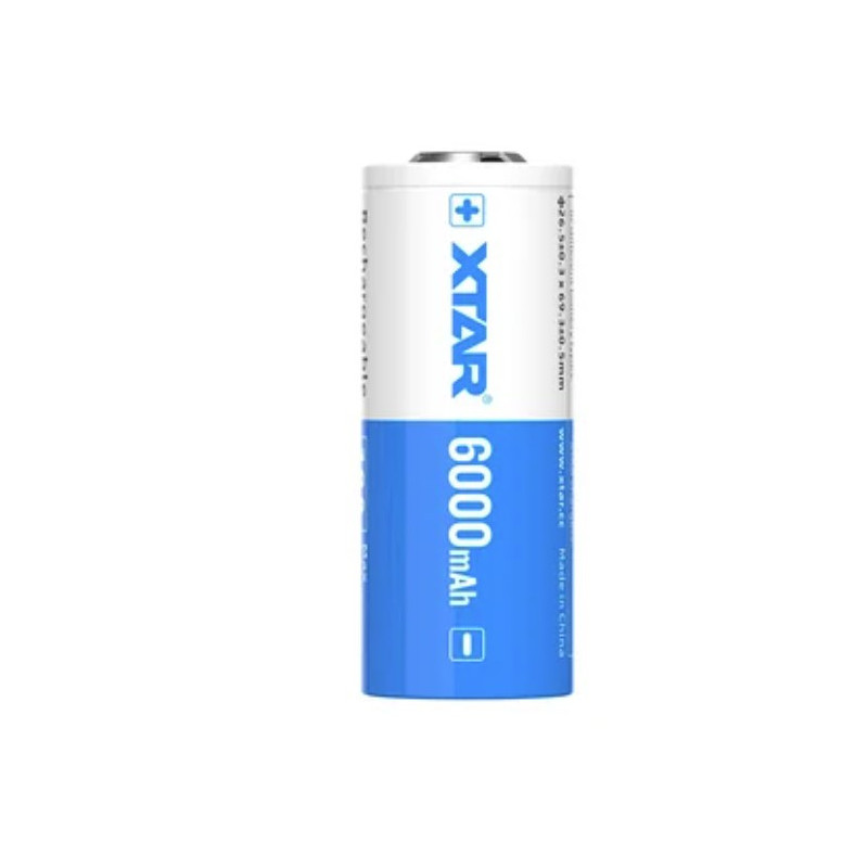 Baterija 26650 3,6 V XTAR ličio 6000 mAh, pakuotėje po 1 vnt.