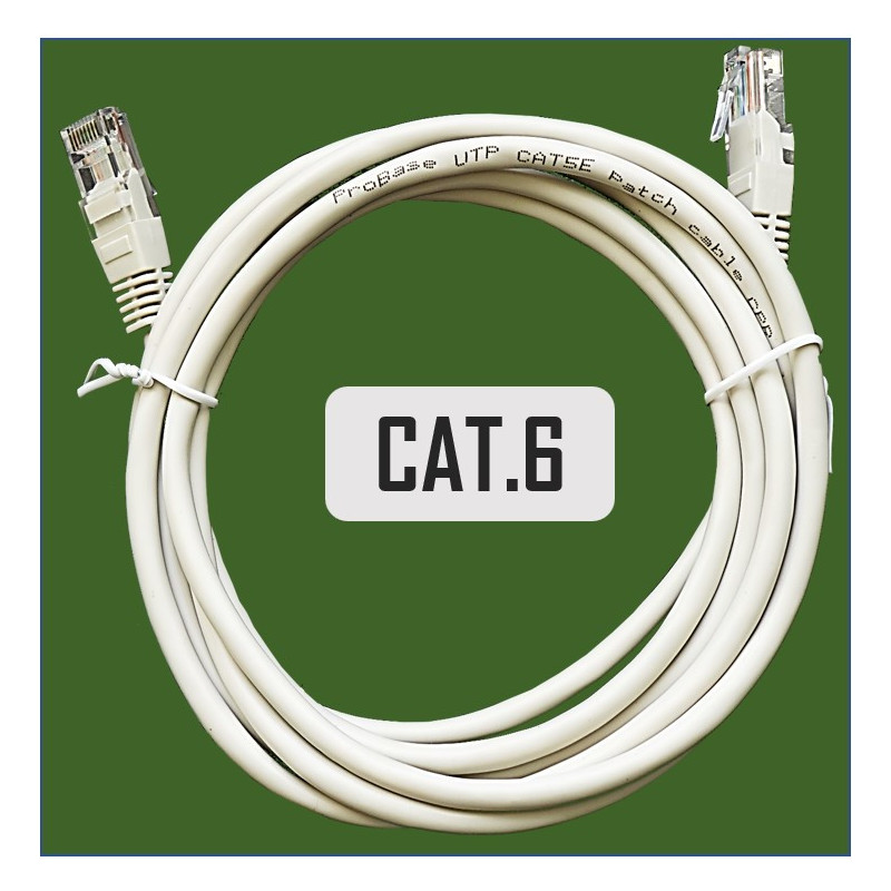 Komunalinis laidas, Komunalinis kabelis, Komunalinis kabelis, 1,5 m, CAT6, UTP, 150 cm, „ElectroBase®“