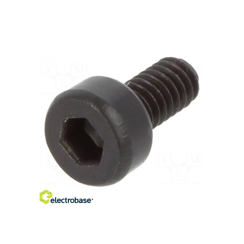 Varžtas M2x4 0,4 Galva: šešiakampė cilindro formos galvutė HEX 1,5 mm plienas