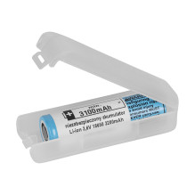 18650 ličio jonų akumuliatorius, 3,7 V, 3200 mAh, maks. 10 A, 11,84 Wh, LG, plastikinė dėžutė