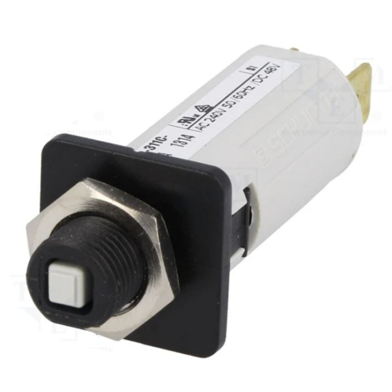 Circuit breaker 240VAC 48VDC 12A SPST Poles: 1 screw,on panel