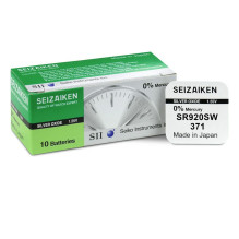 371 370 baterijų 1,55 V SEIKO sidabro oksido SR920W, pakuotėje po 1 vnt.