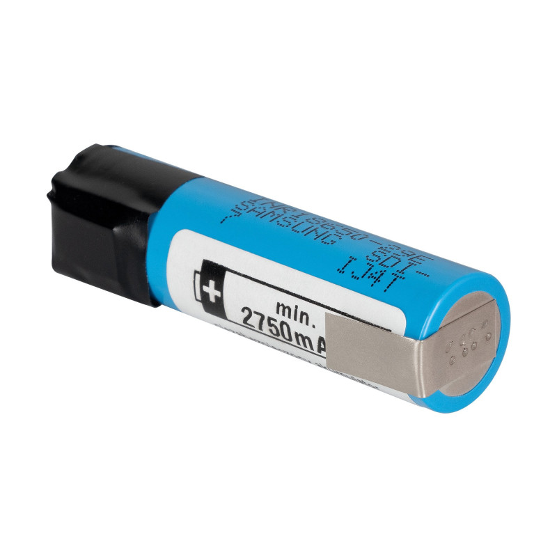 SAMSUNG 18650 2750mAh 3.7V with welded nickel contacts (INR18650-29E-FT) with box
