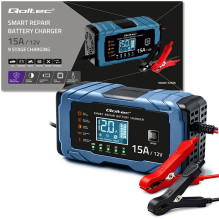Intelligent charger for AGM / GEL / LiFePO4 batteries, Repair, 12V 15A