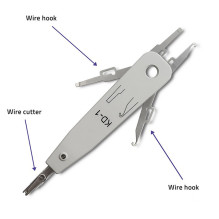 Crossover tool for LSA and KRONE Keystone jacks and patch panels, Qoltec
