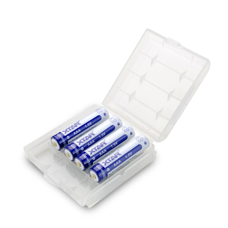 AAA R03 750mAh (min. 680mAh) 1,5 V XTAR ličio jonų baterijos, pakuotėje po 4 vnt., komplekte su dėžute